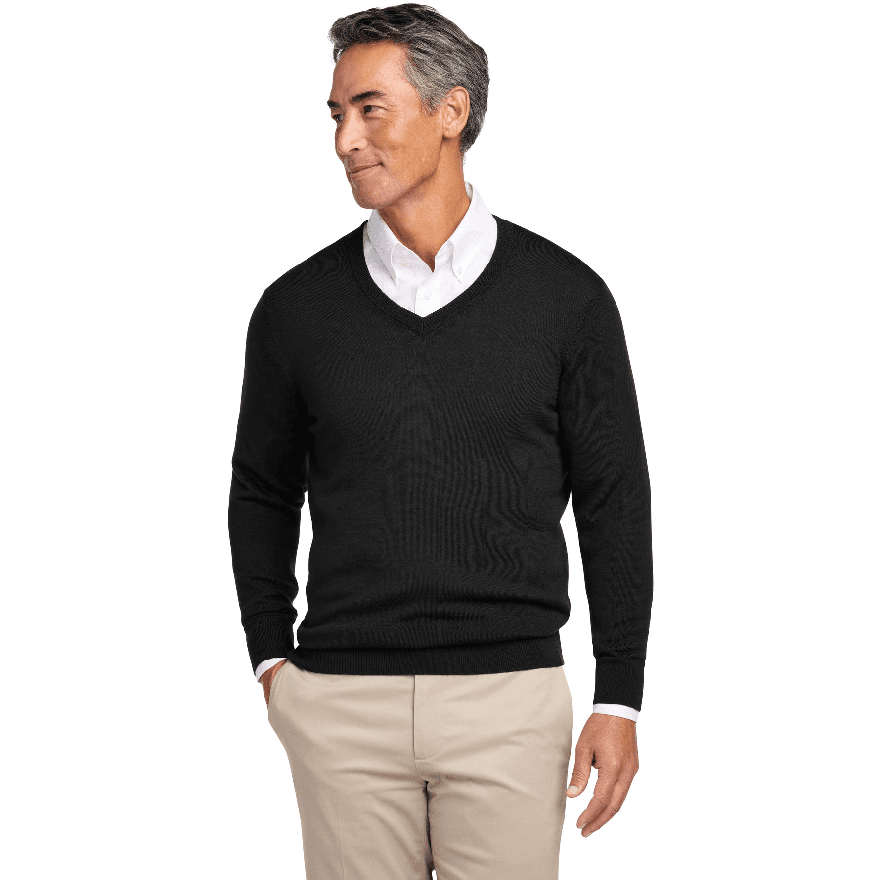 Washable Merino V-Neck Sweater