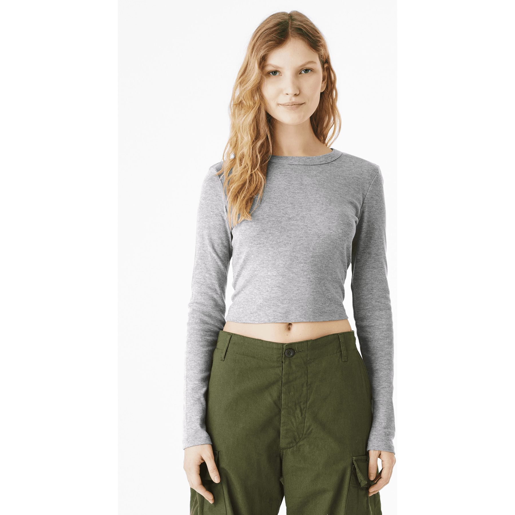 BELLA+CANVAS Women's Micro Rib Long Sleeve Baby Tee