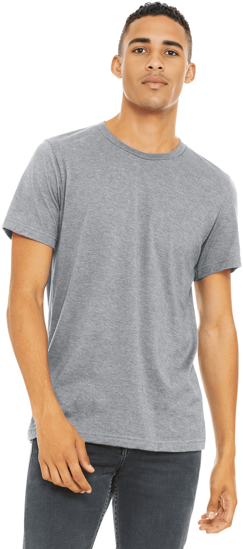 BELLA+CANVAS Unisex Heather CVC Short Sleeve Tee.