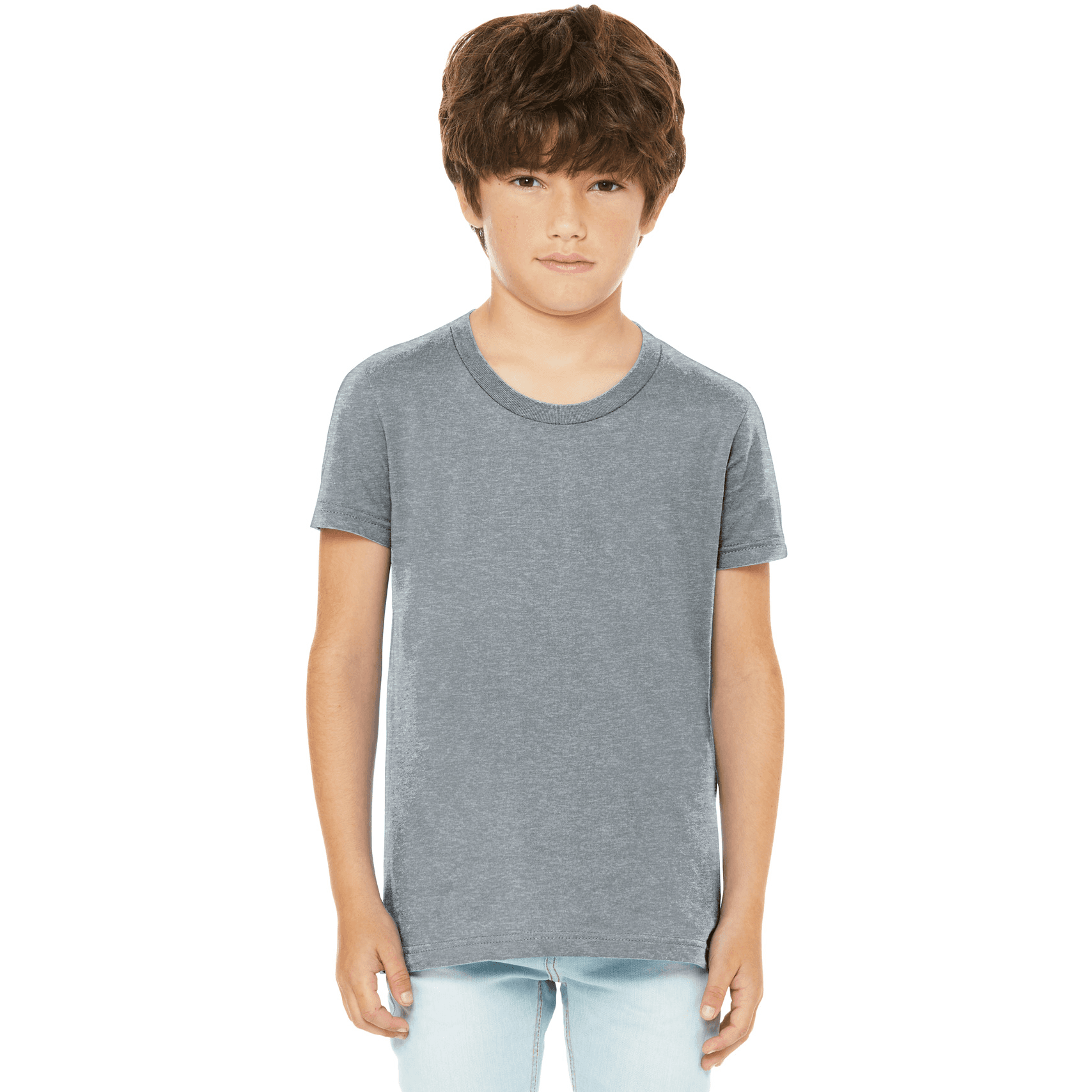 BELLA+CANVAS Youth Heather CVC Tee