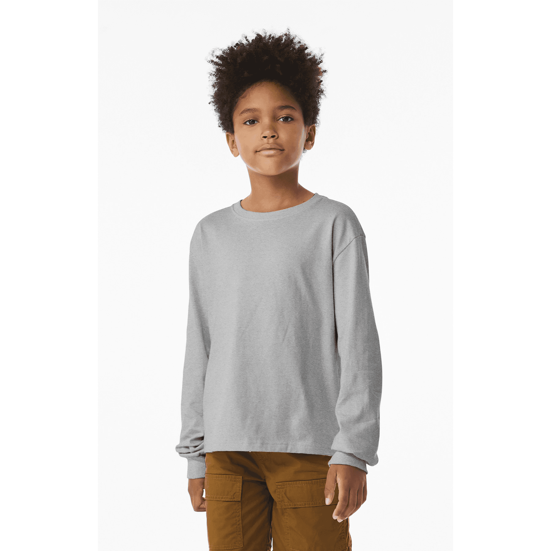 BELLA+CANVAS Youth 6-Ounce Heavyweight Long Sleeve Tee
