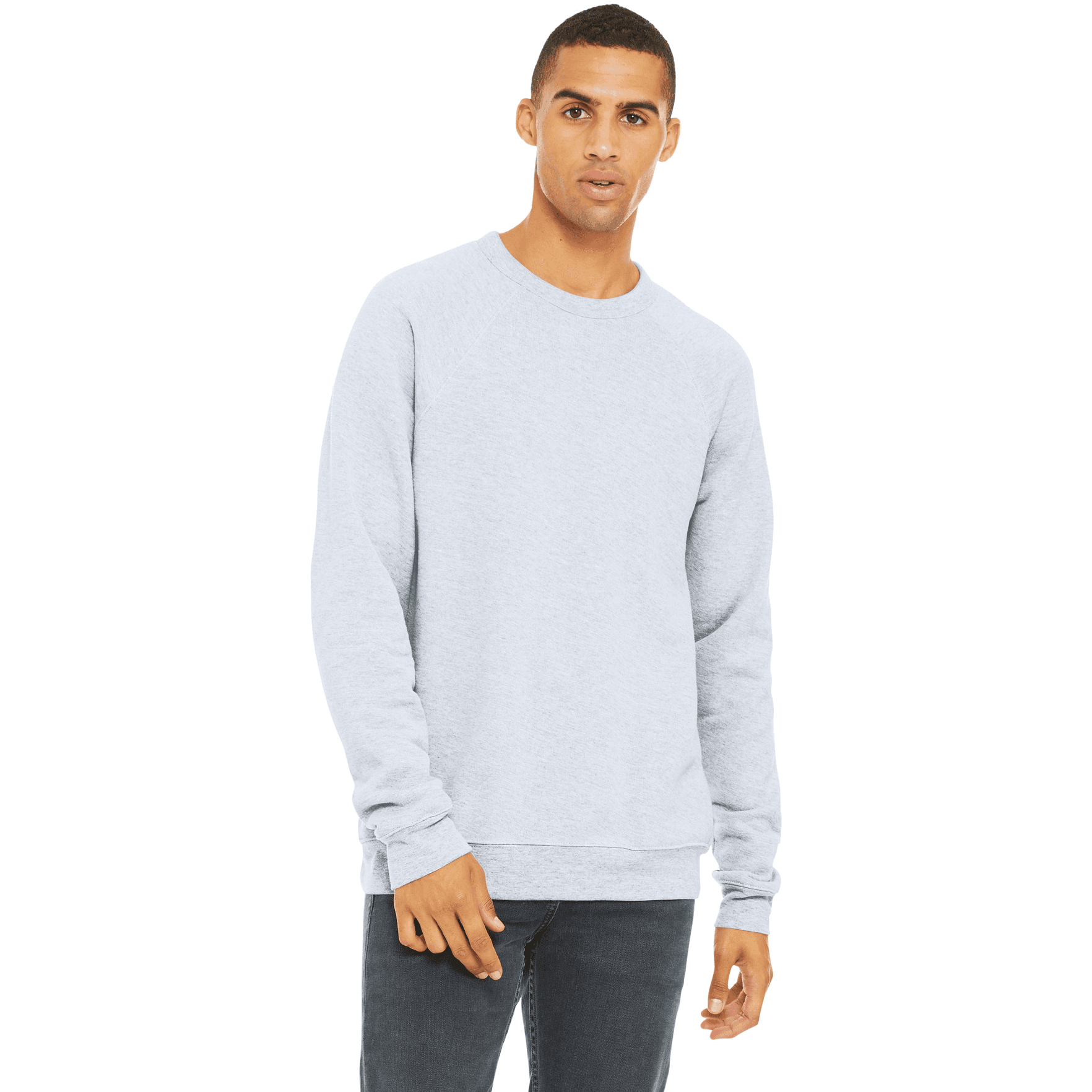 BELLA+CANVAS Unisex Sponge Fleece Raglan Sweatshirt.