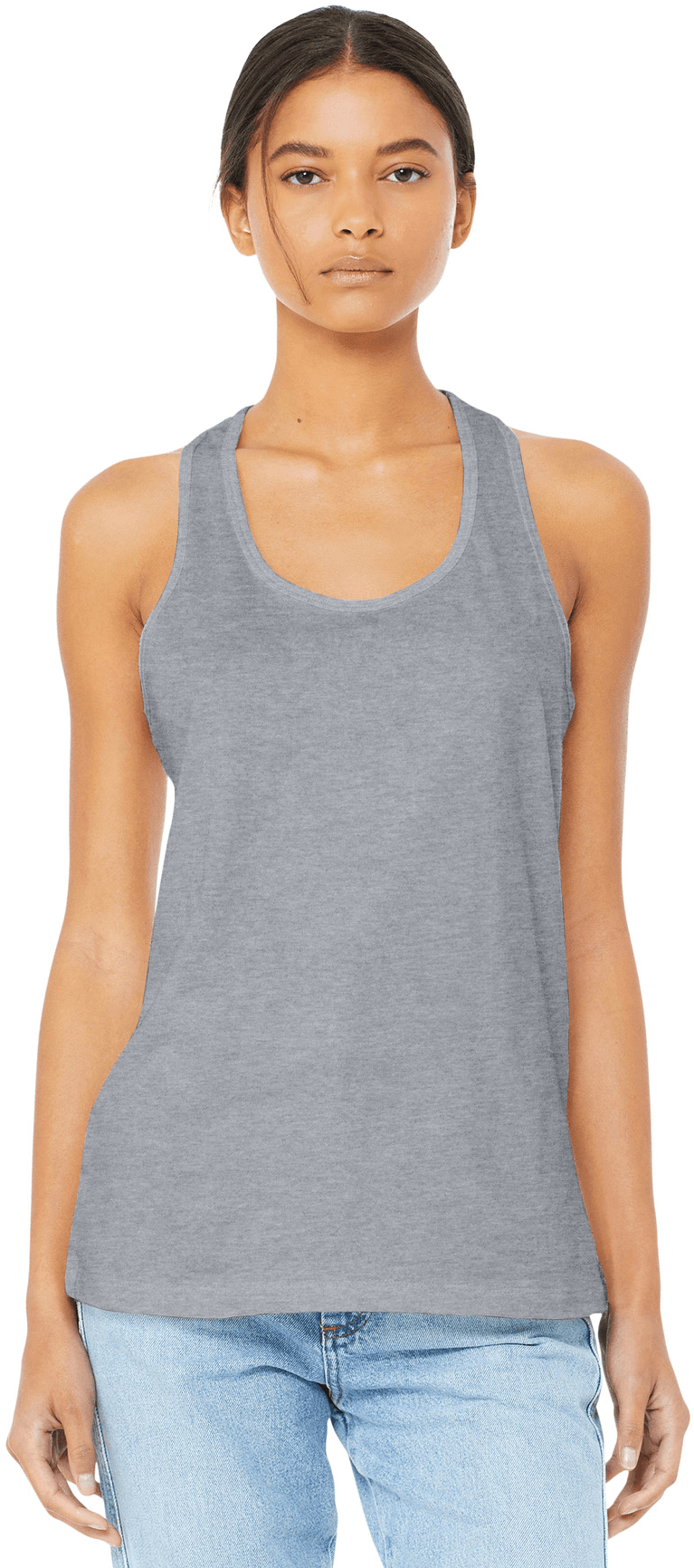 BELLA+CANVAS Women's Jersey Racerback Tank.