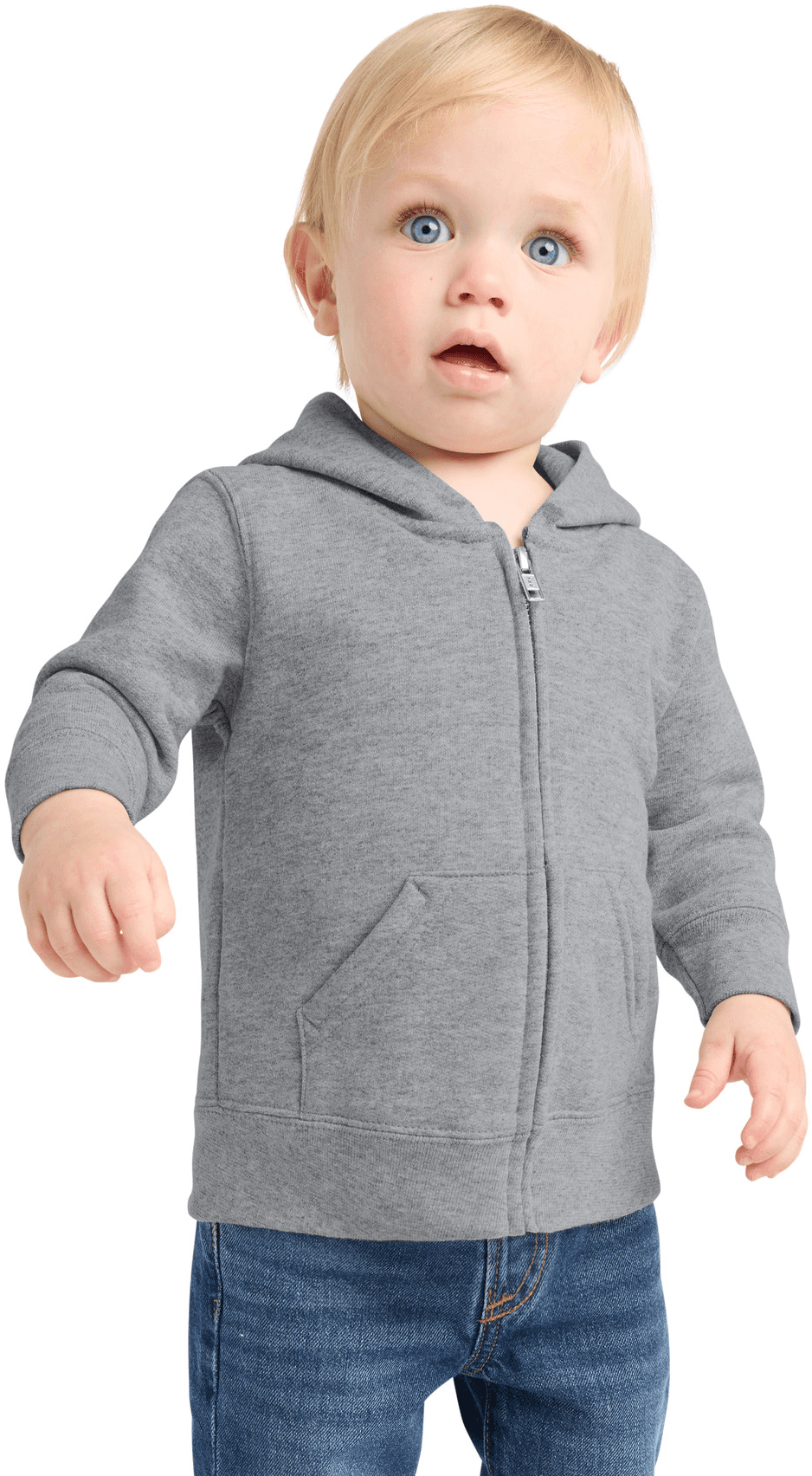Infant Core Fleece Full-Zip Hooded Sweatshirt.