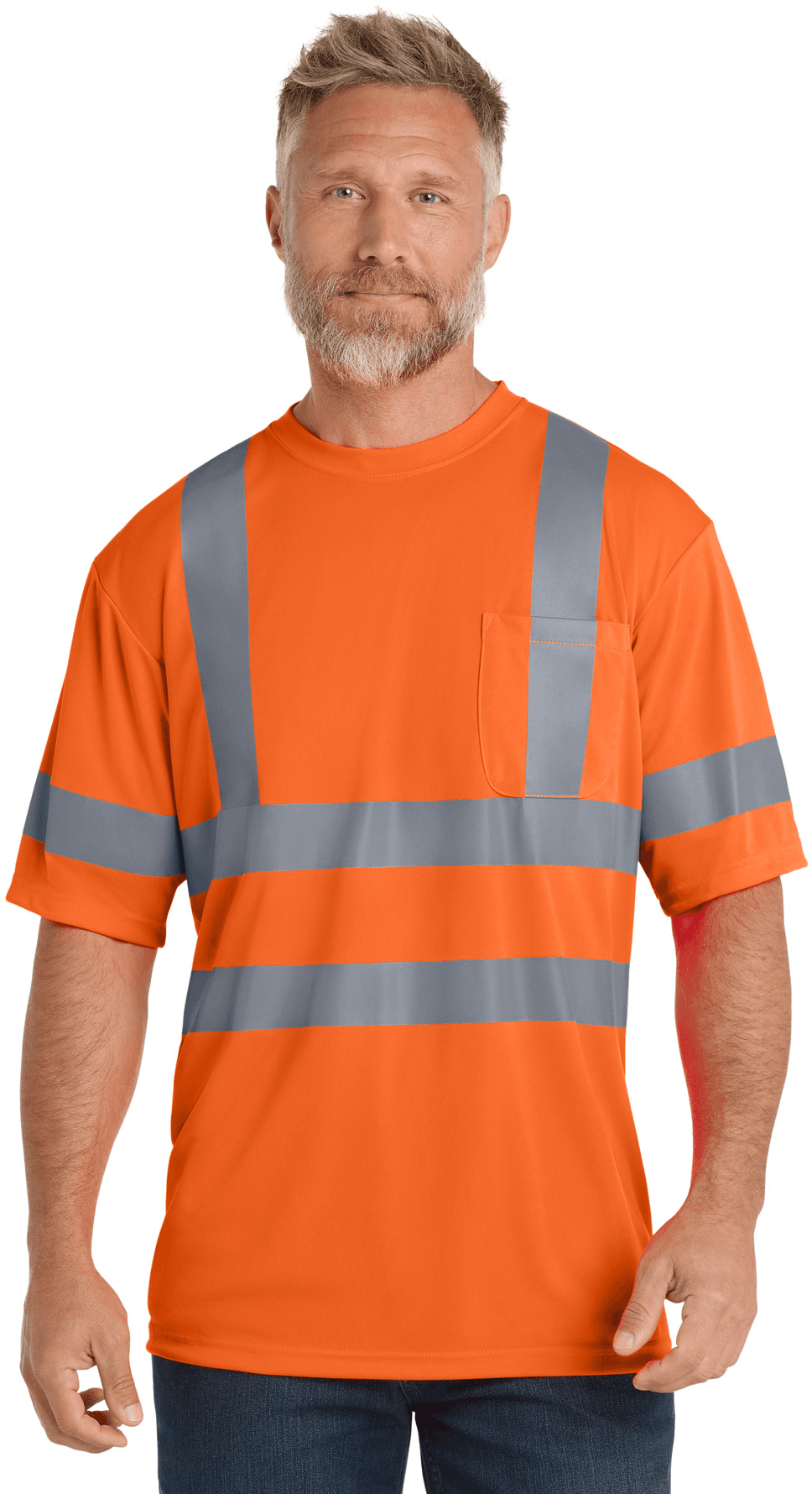 ANSI 107 Class 3 Short Sleeve Snag-Resistant Reflective T-Shirt.