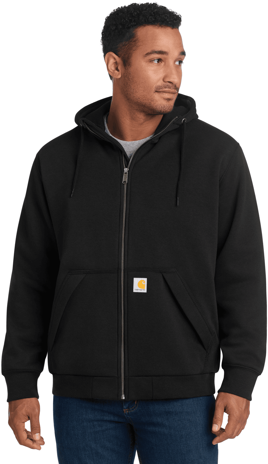 Midweight Thermal-Lined Full-Zip Sweatshirt