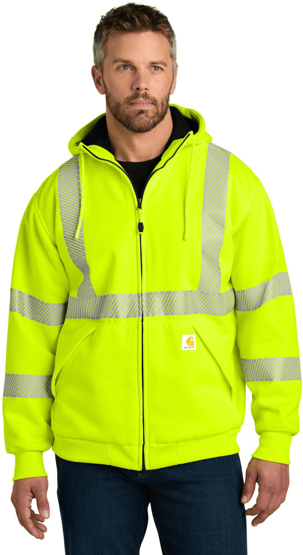 ANSI 107 Class 3 Lined Full-Zip Sweatshirt