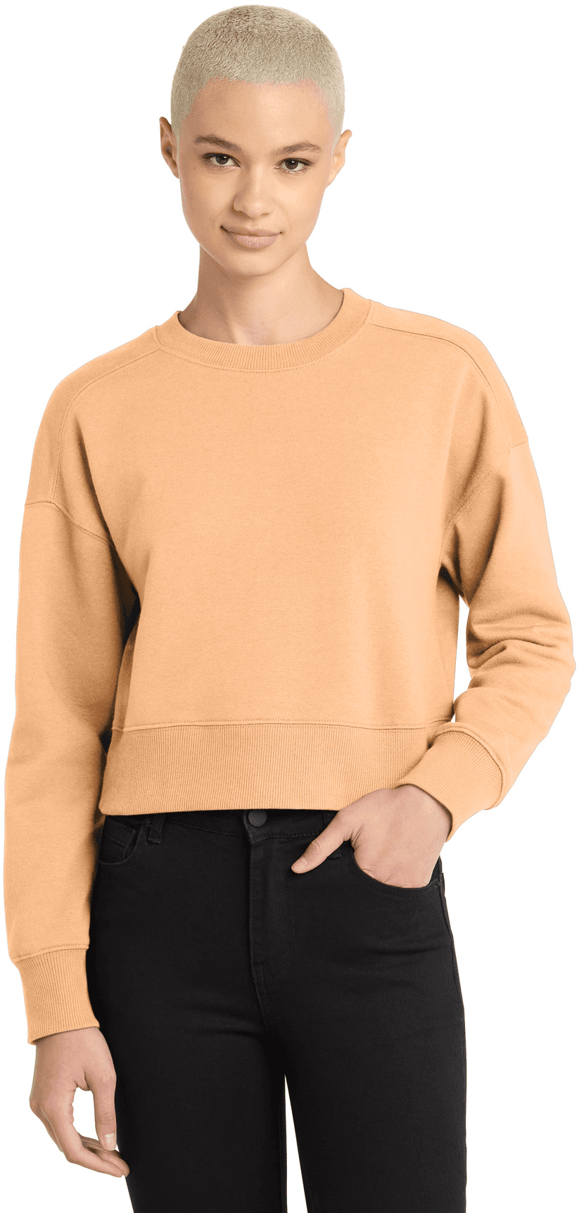 Women's Perfect Weight Fleece Cropped Crew