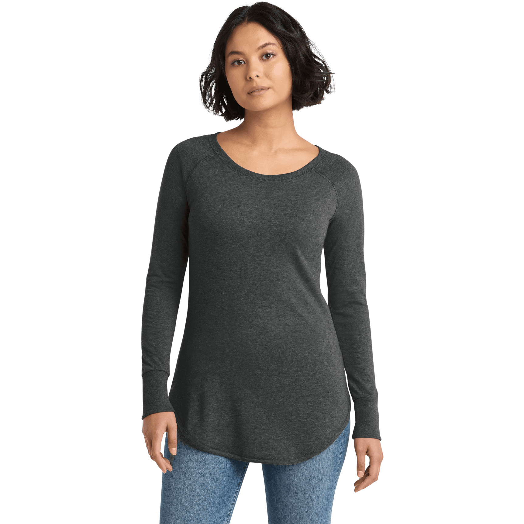 Women's Perfect Tri Long Sleeve Tunic Tee.