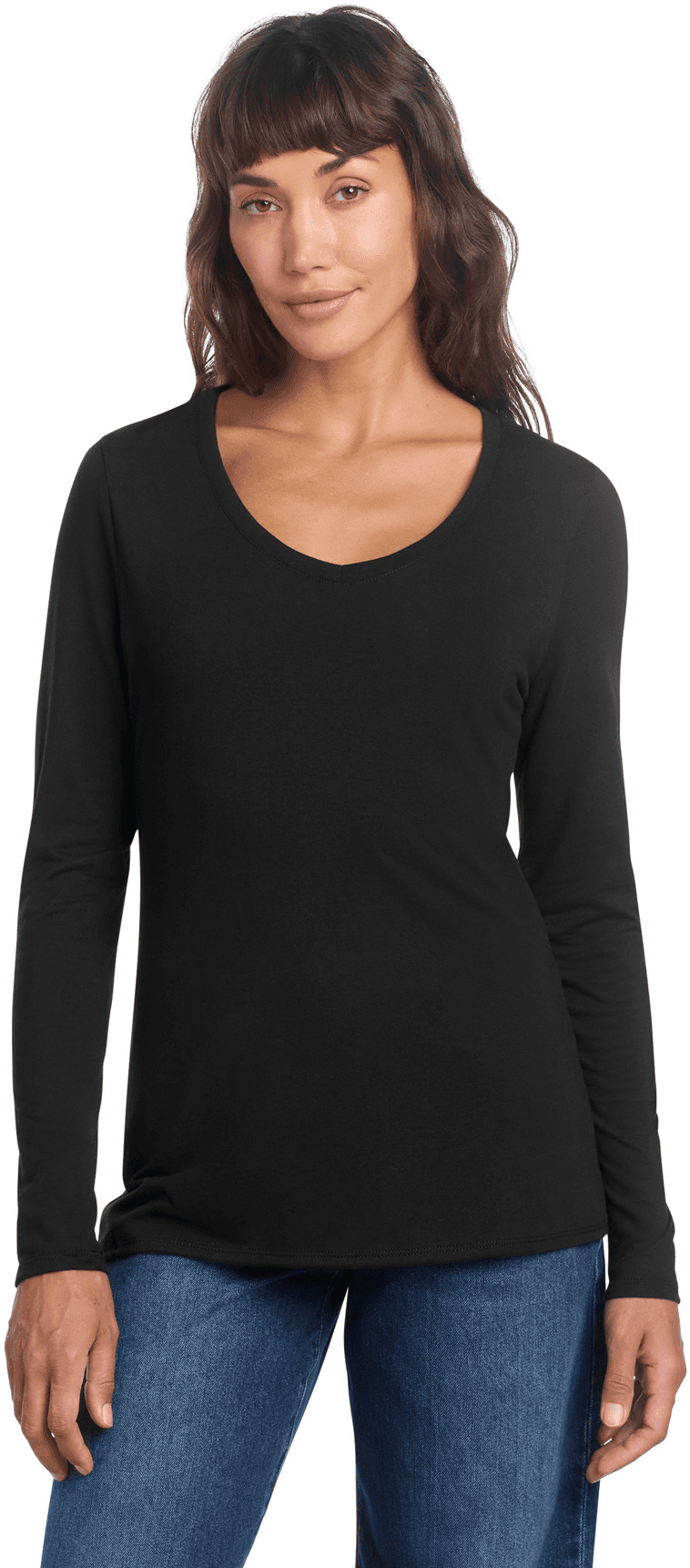 Women's Perfect Tri Long Sleeve V-Neck Tee