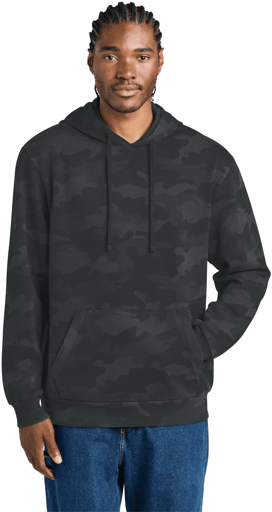Wash Camo Fleece Hoodie