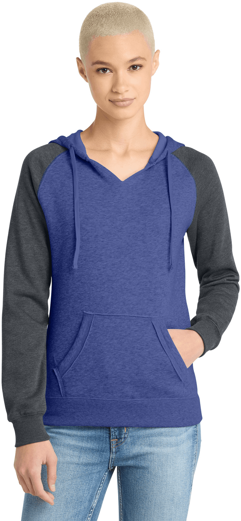Women's Lightweight Fleece Raglan Hoodie.