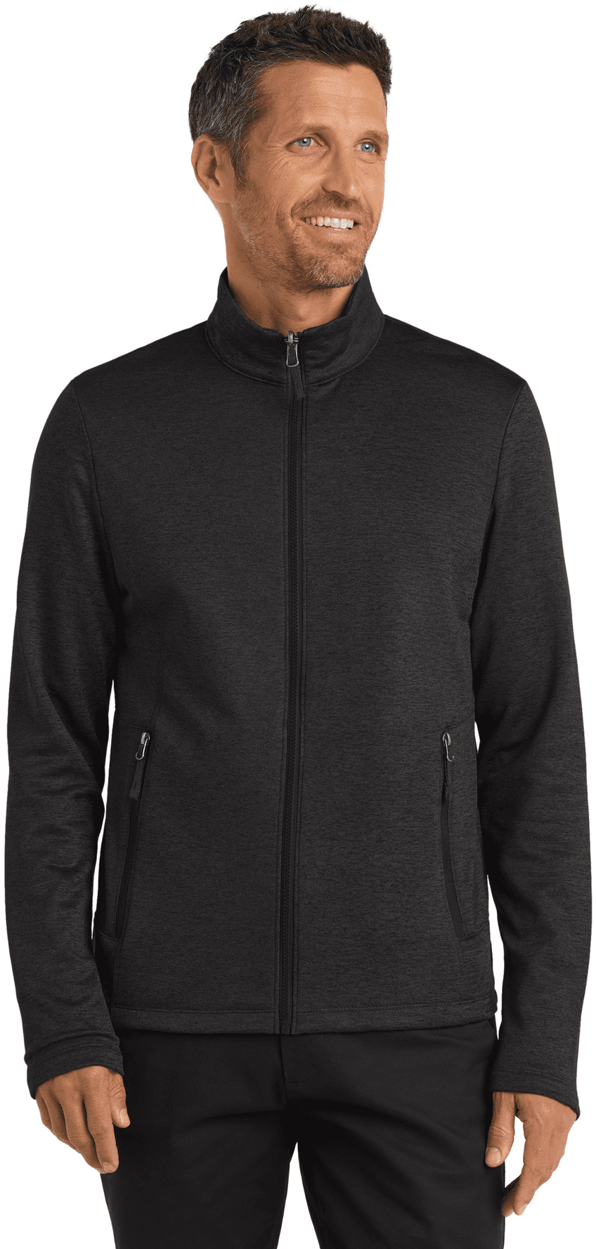 Collective Striated Fleece Jacket.