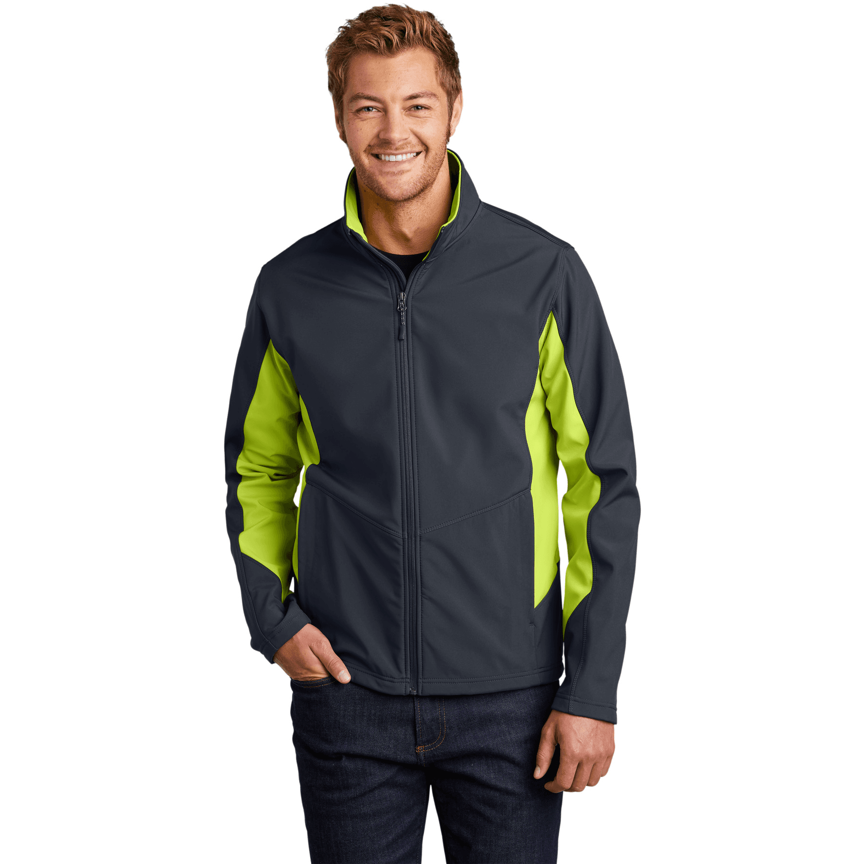 Core Colorblock Soft Shell Jacket.