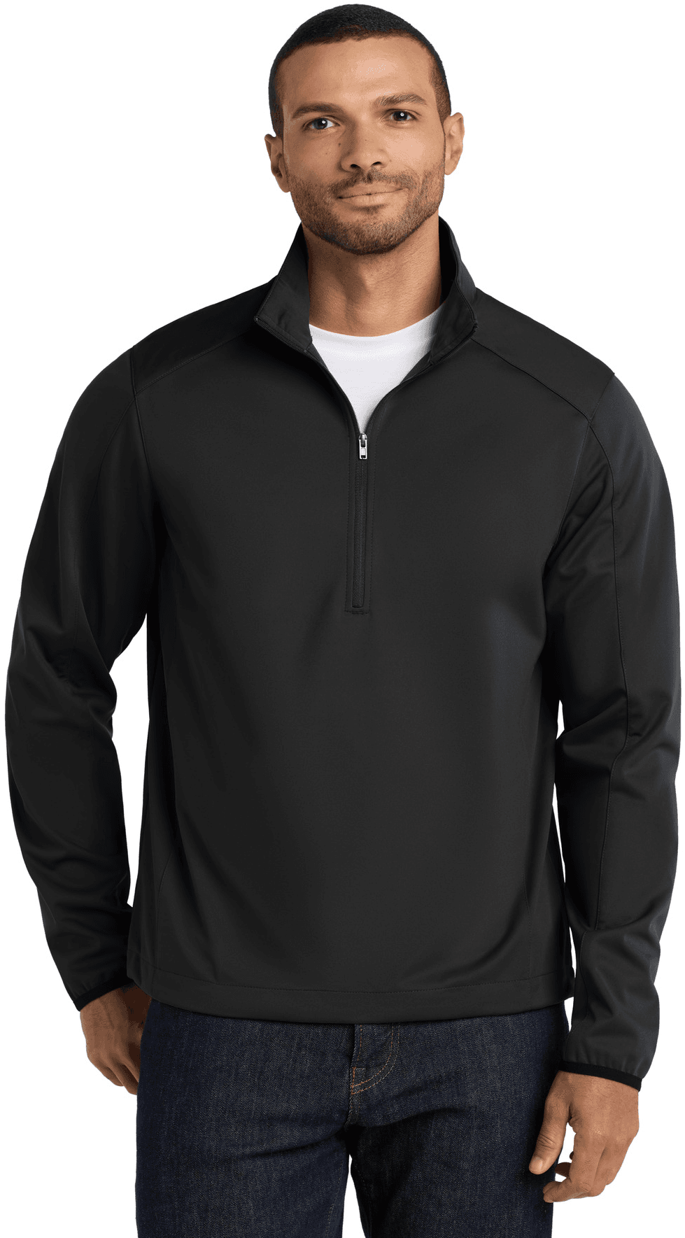 Active 1/2-Zip Soft Shell Jacket.