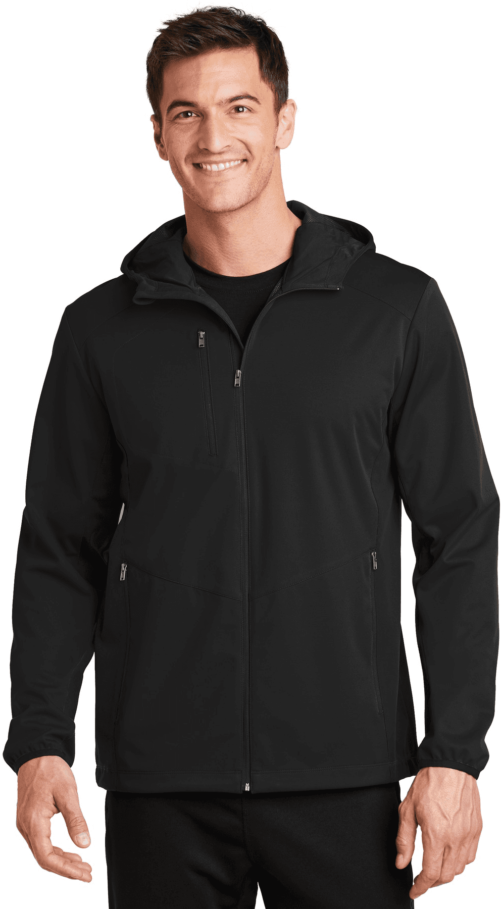 Active Hooded Soft Shell Jacket.