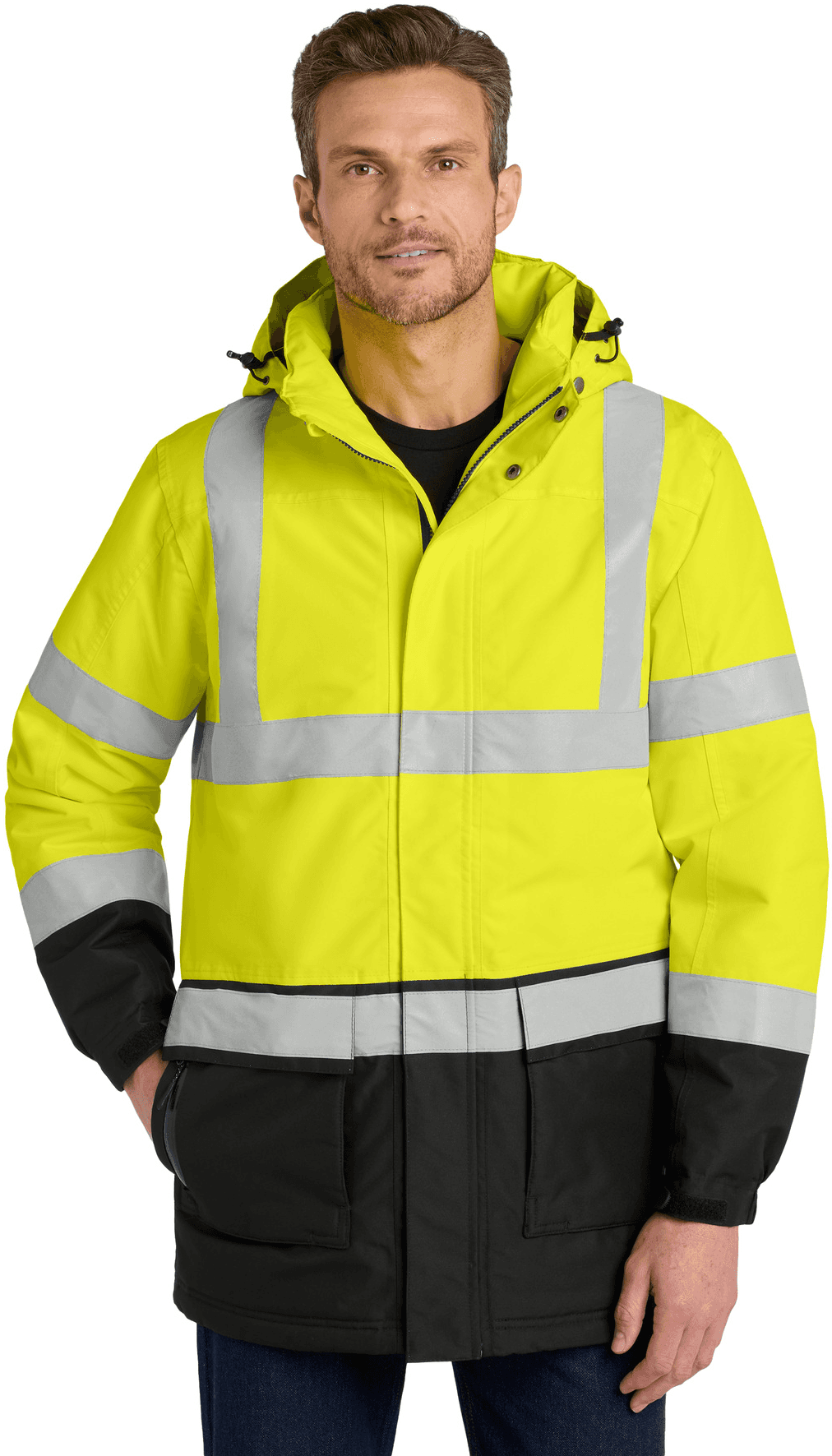 ANSI 107 Class 3 Safety Heavyweight Parka.