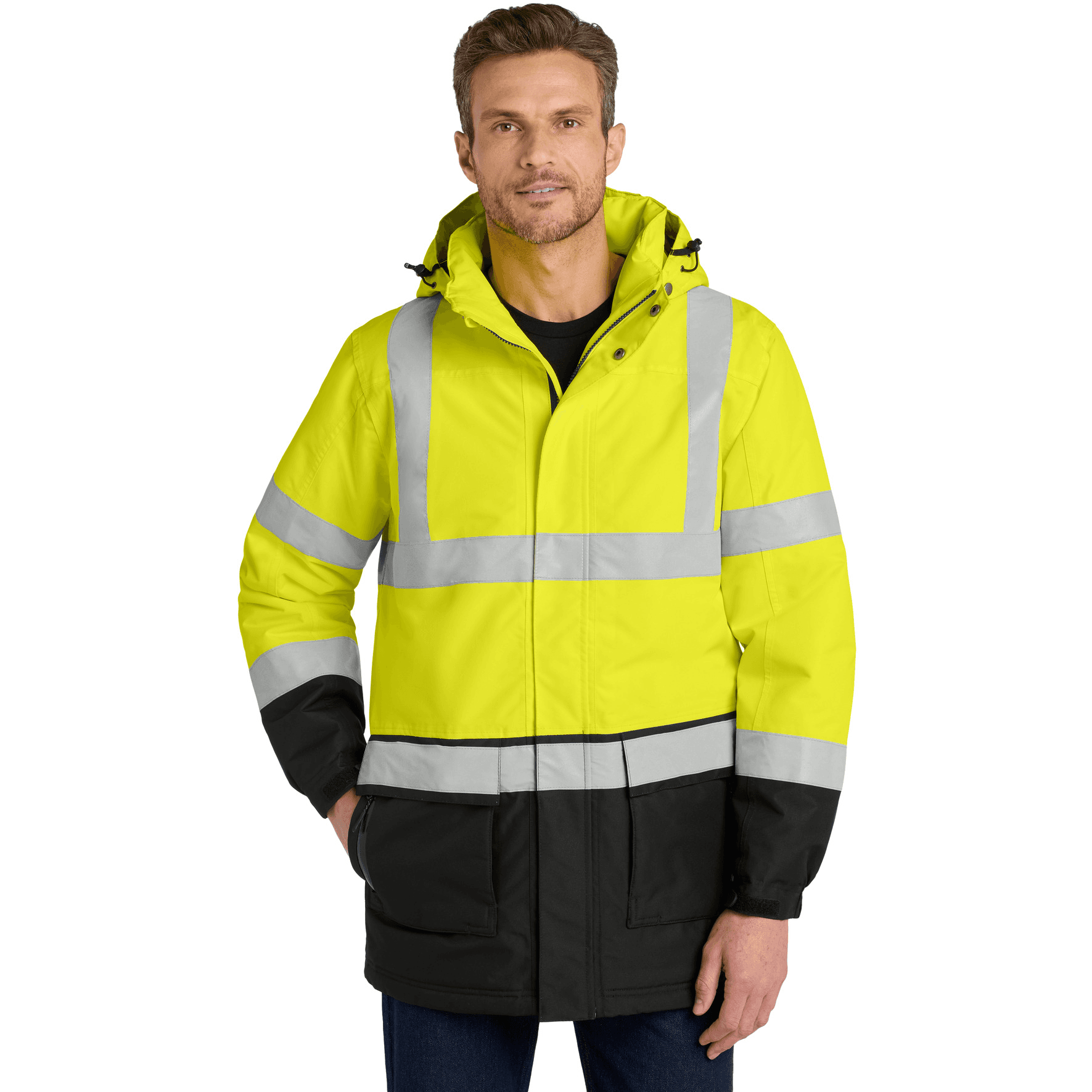 ANSI 107 Class 3 Safety Heavyweight Parka.