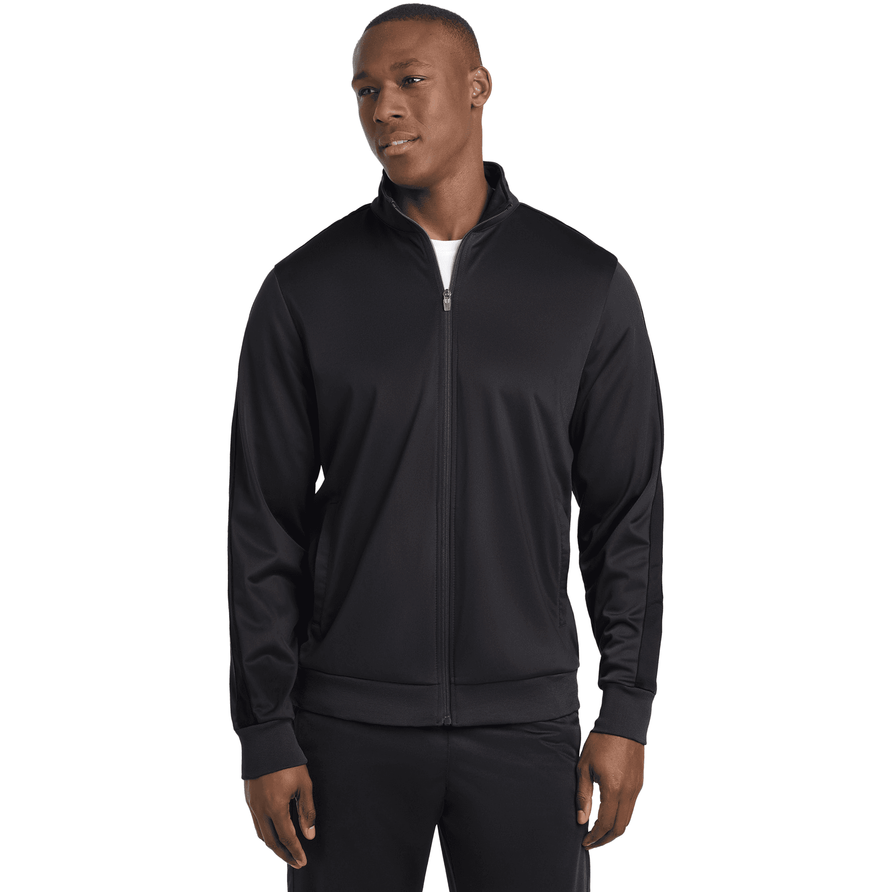 Tricot Sleeve Stripe Track Jacket.