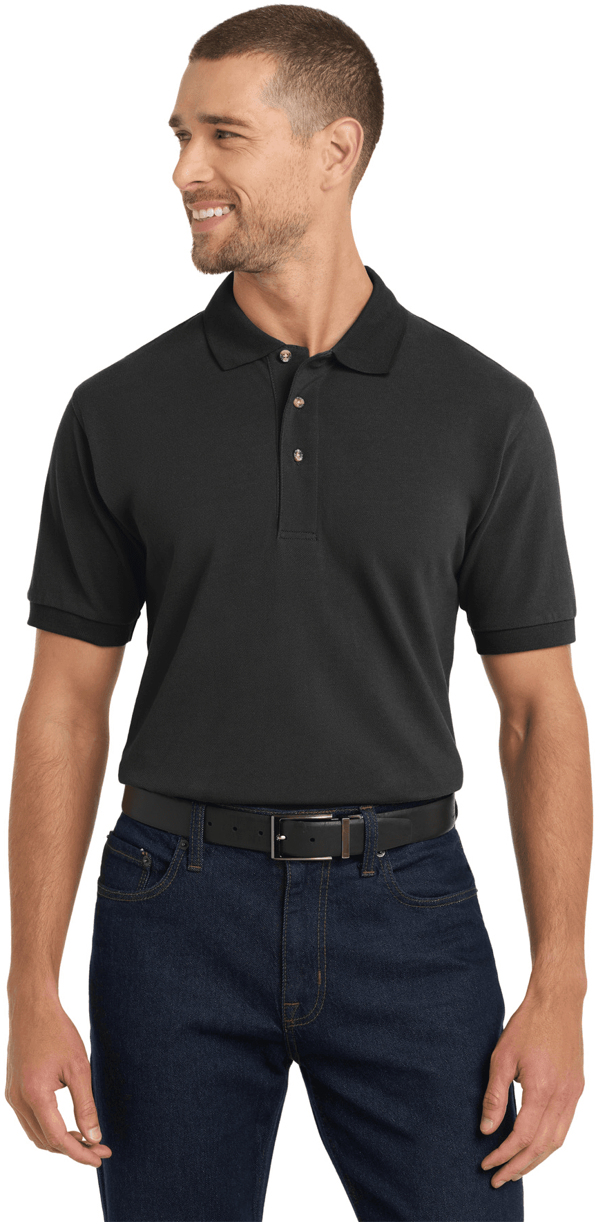 Heavyweight Cotton Pique Polo.
