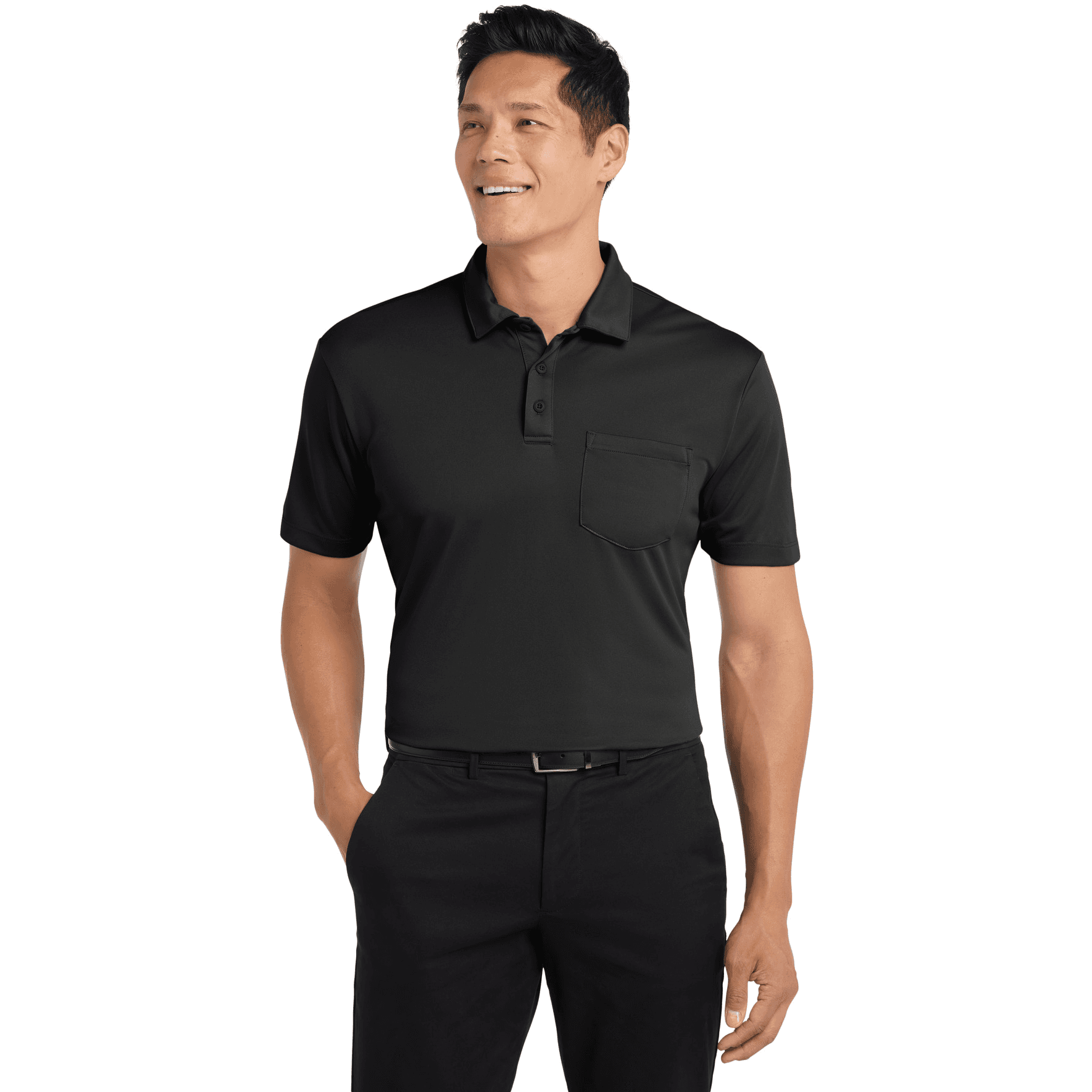 Silk Touch Performance Pocket Polo.