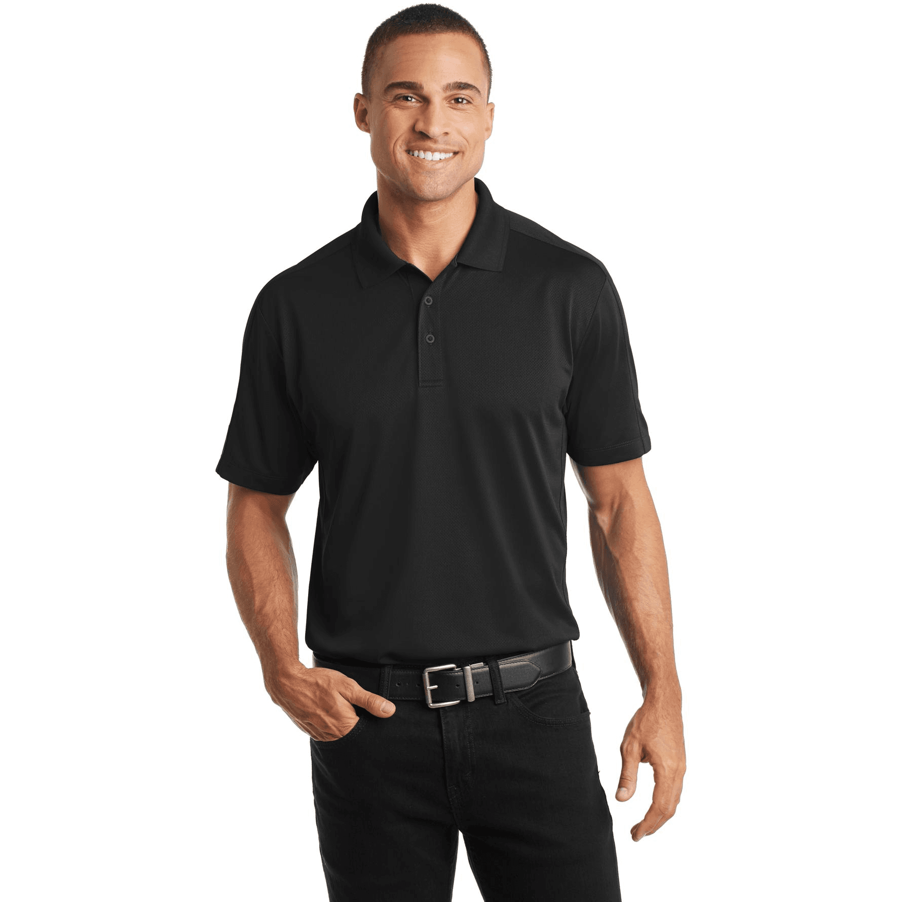 Diamond Jacquard Polo.