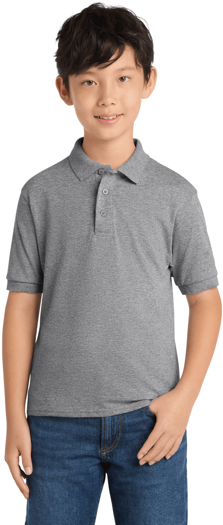 Youth Core Blend Jersey Knit Polo.
