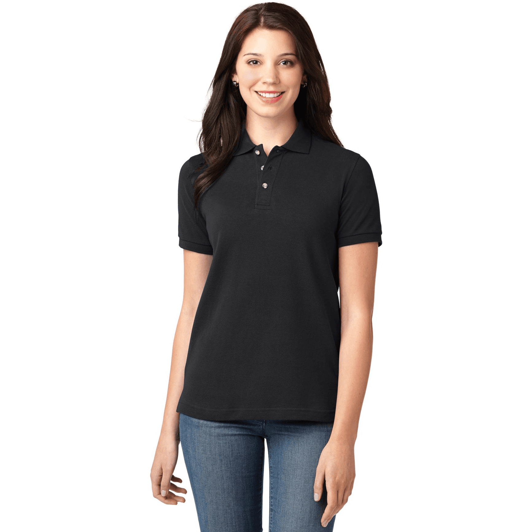 Women's Heavyweight Cotton Pique Polo.