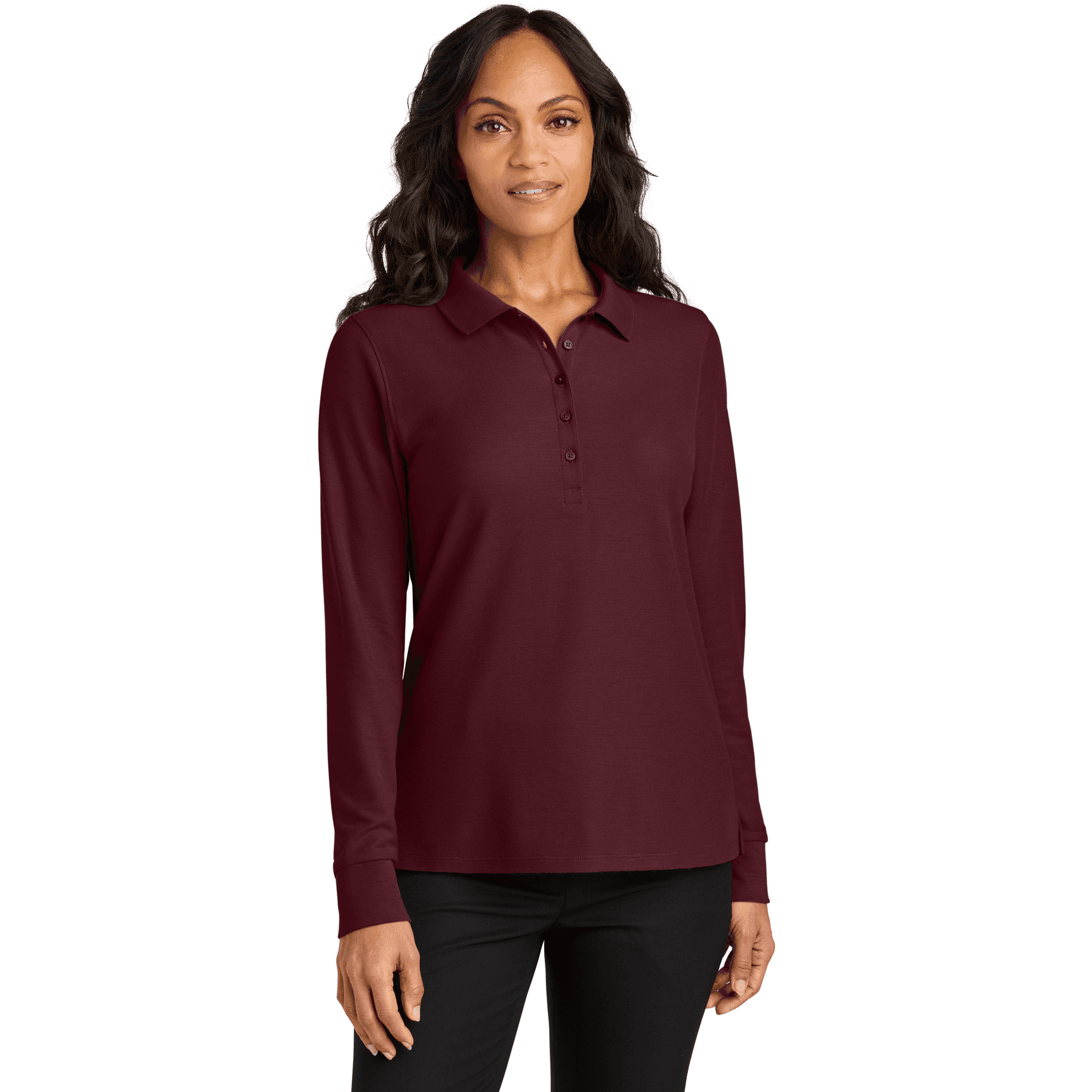 Women's Wearever Signature Pique Long Sleeve Polo