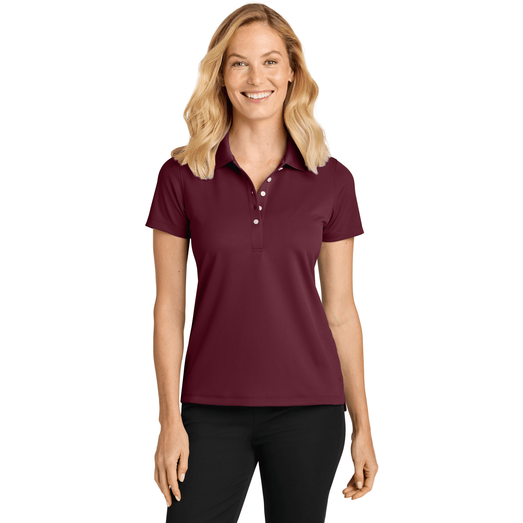 Women's Dry Zone Stain-Release Grid Polo