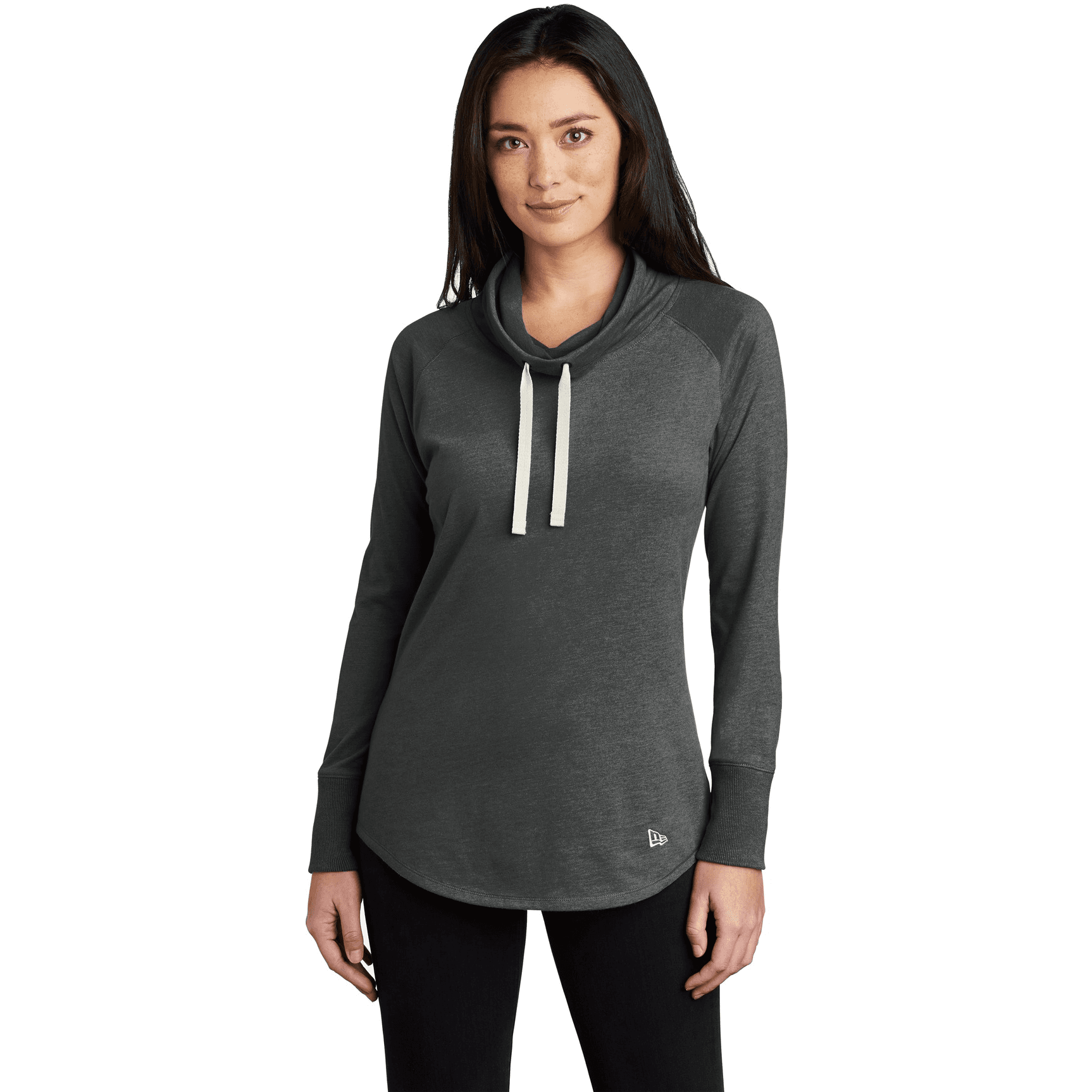 Women's Sueded Cotton Blend Cowl Tee