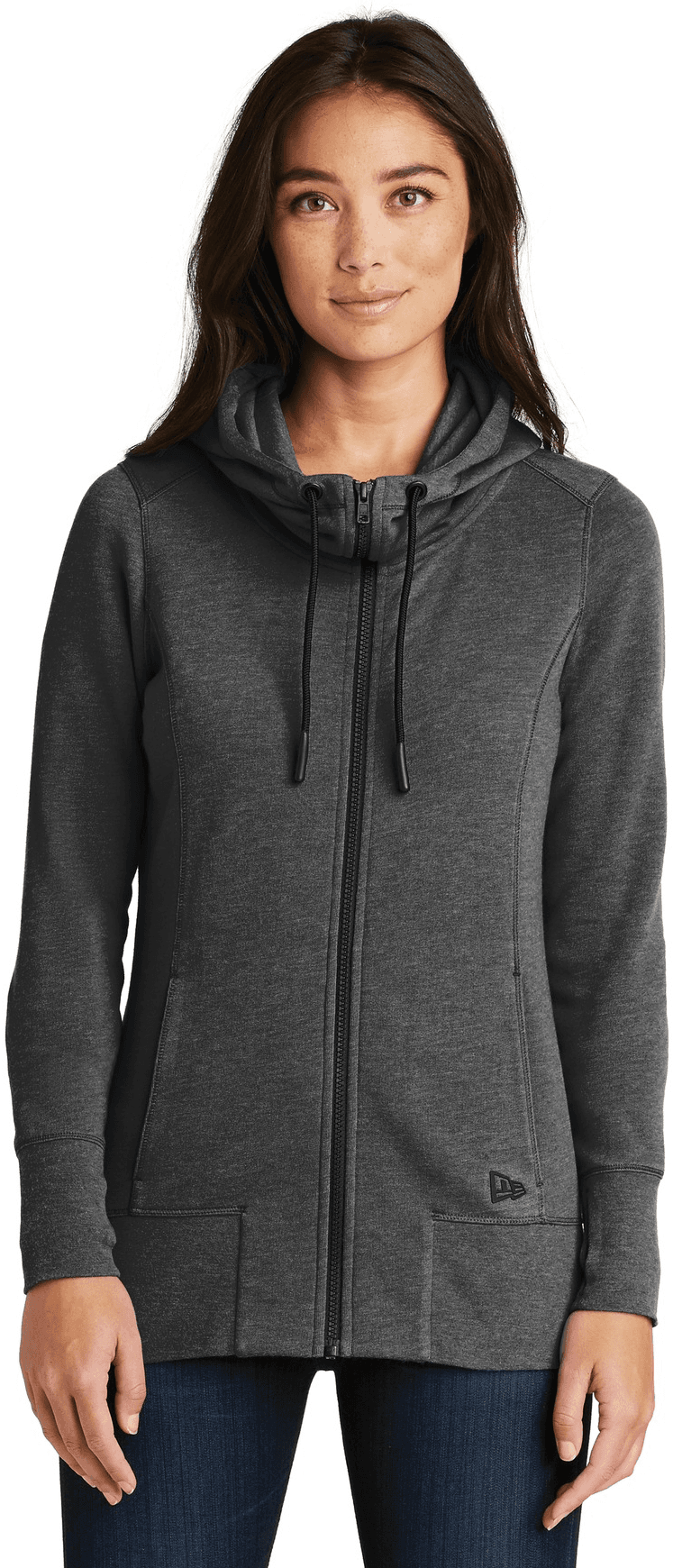 Women's Tri-Blend Fleece Full-Zip Hoodie.