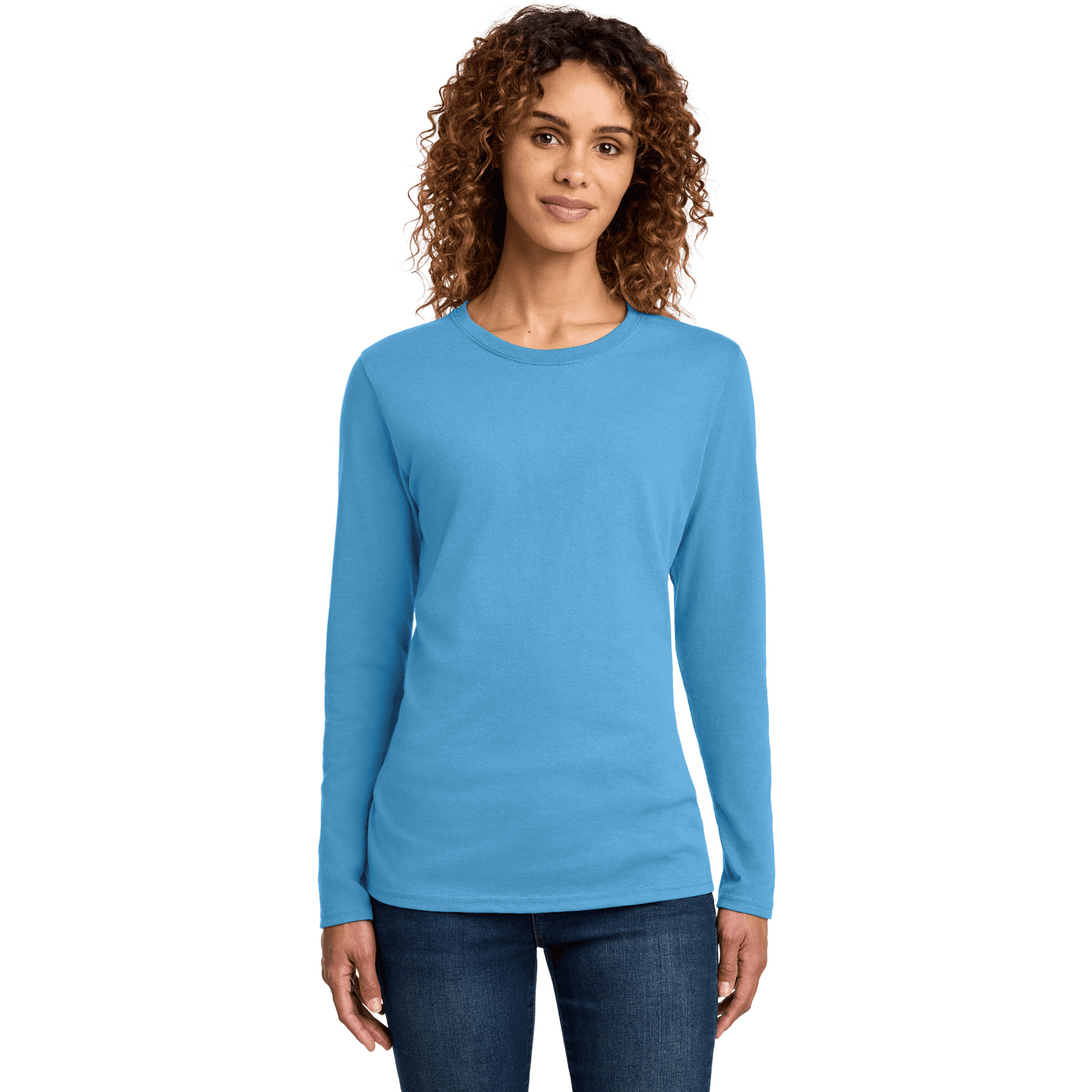 Women's Long Sleeve Core Cotton Tee.