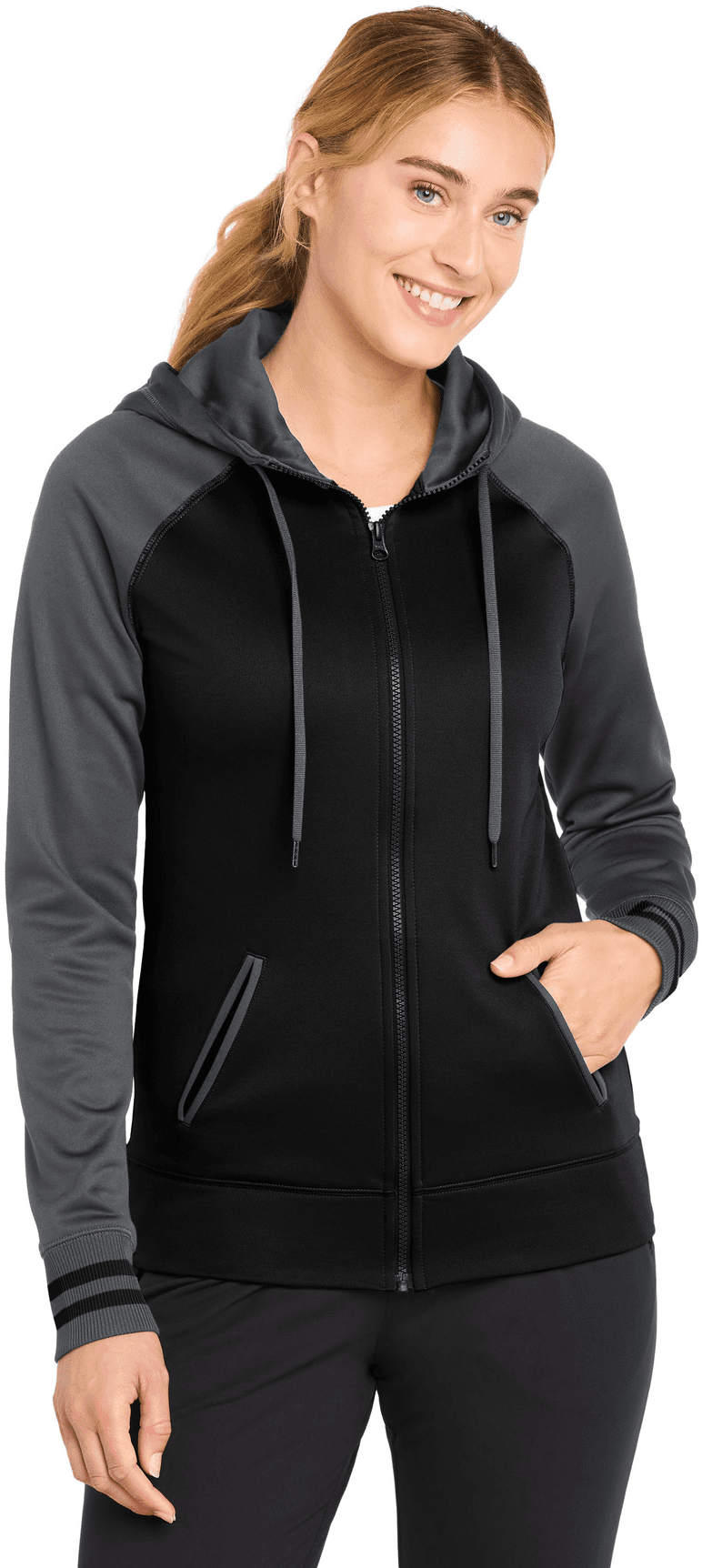 Women's Sport-Wick Varsity Fleece Full-Zip Hooded Jacket.