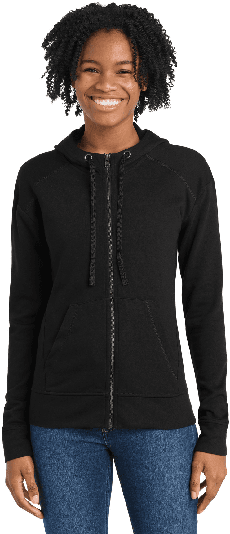 Women's PosiCharge Tri-Blend Wicking Fleece Full-Zip Hooded Jacket