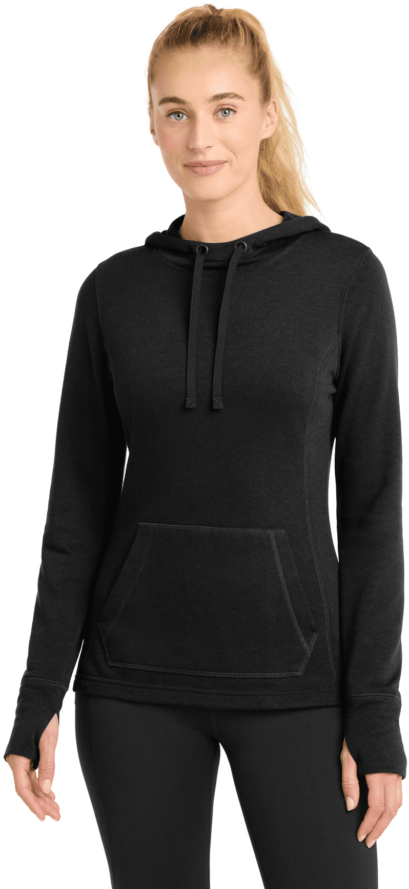 Women's PosiCharge Tri-Blend Wicking Fleece Hooded Pullover.