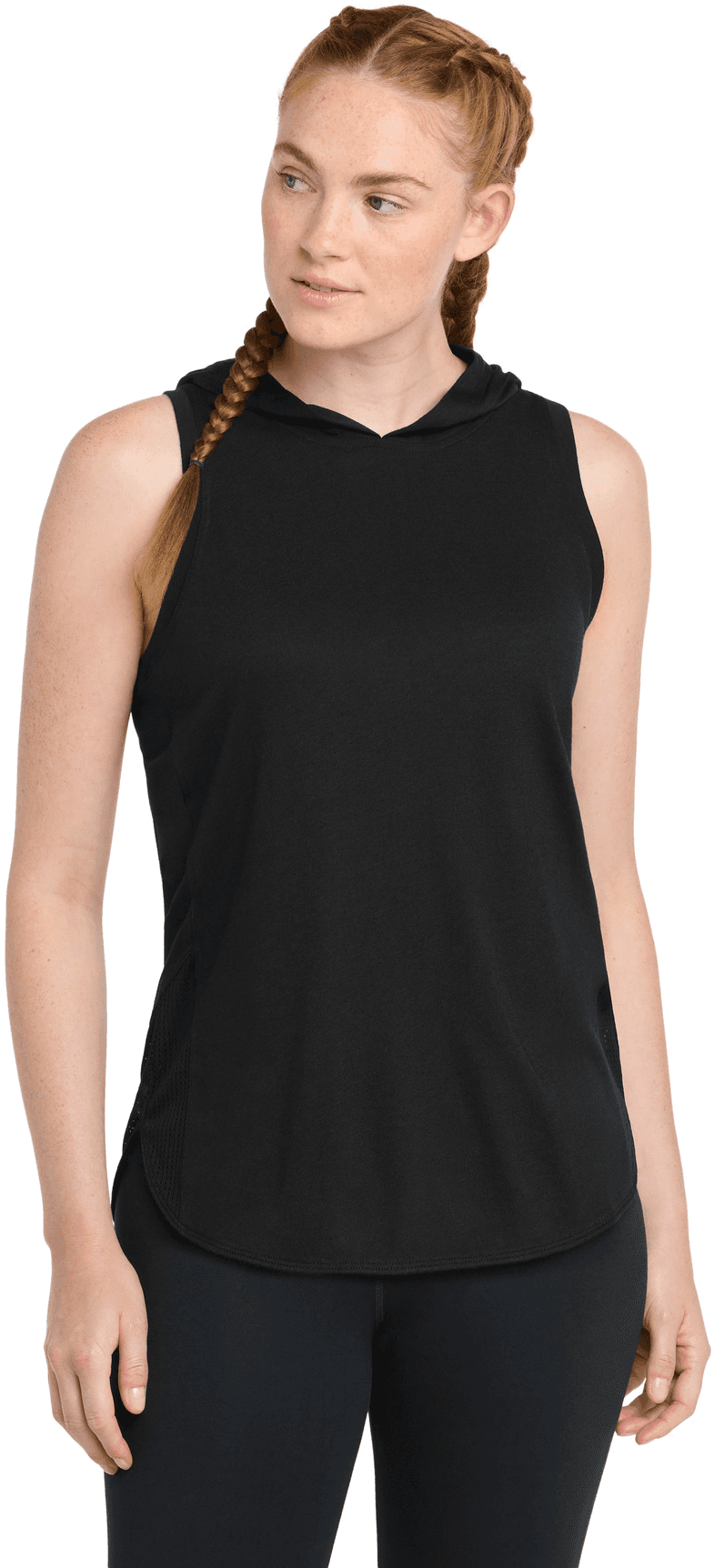 Women's PosiCharge Tri-Blend Wicking Draft Hoodie Tank.