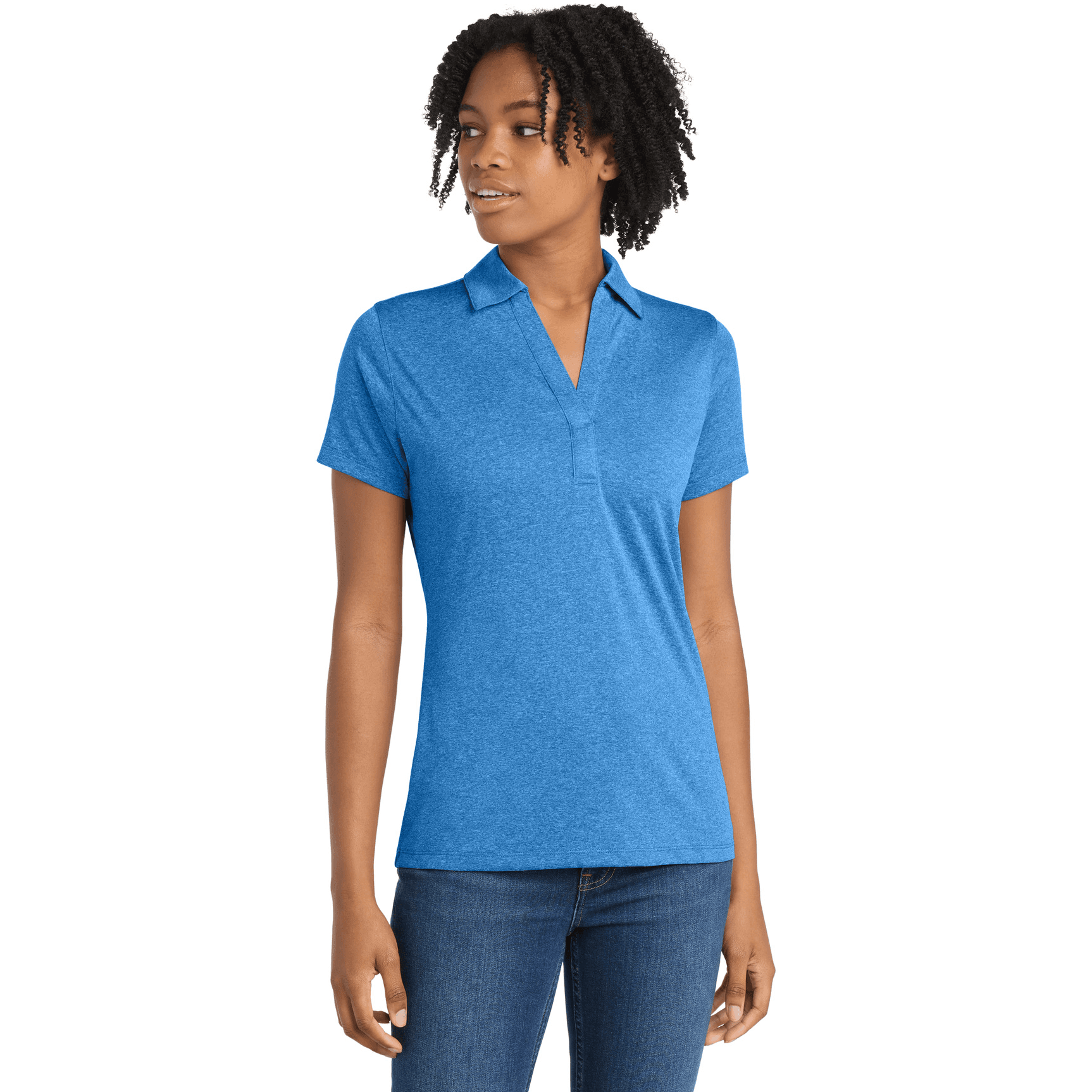 Women's Heather Contender Polo.