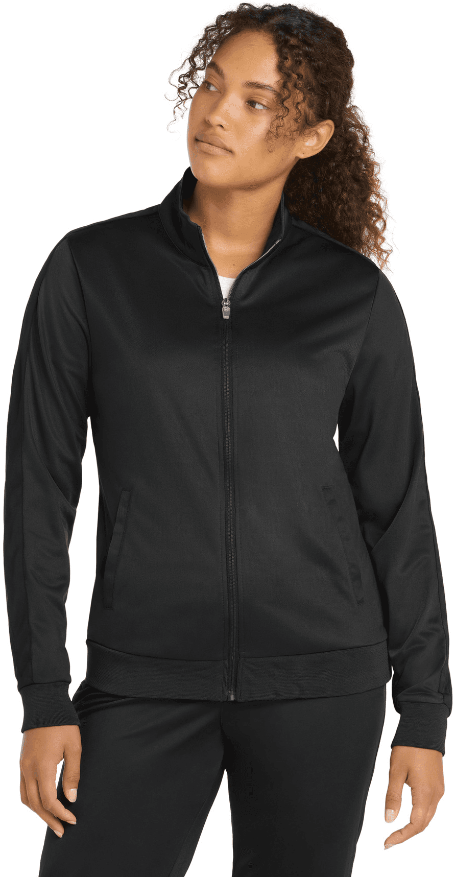 Women's Tricot Sleeve Stripe Track Jacket.