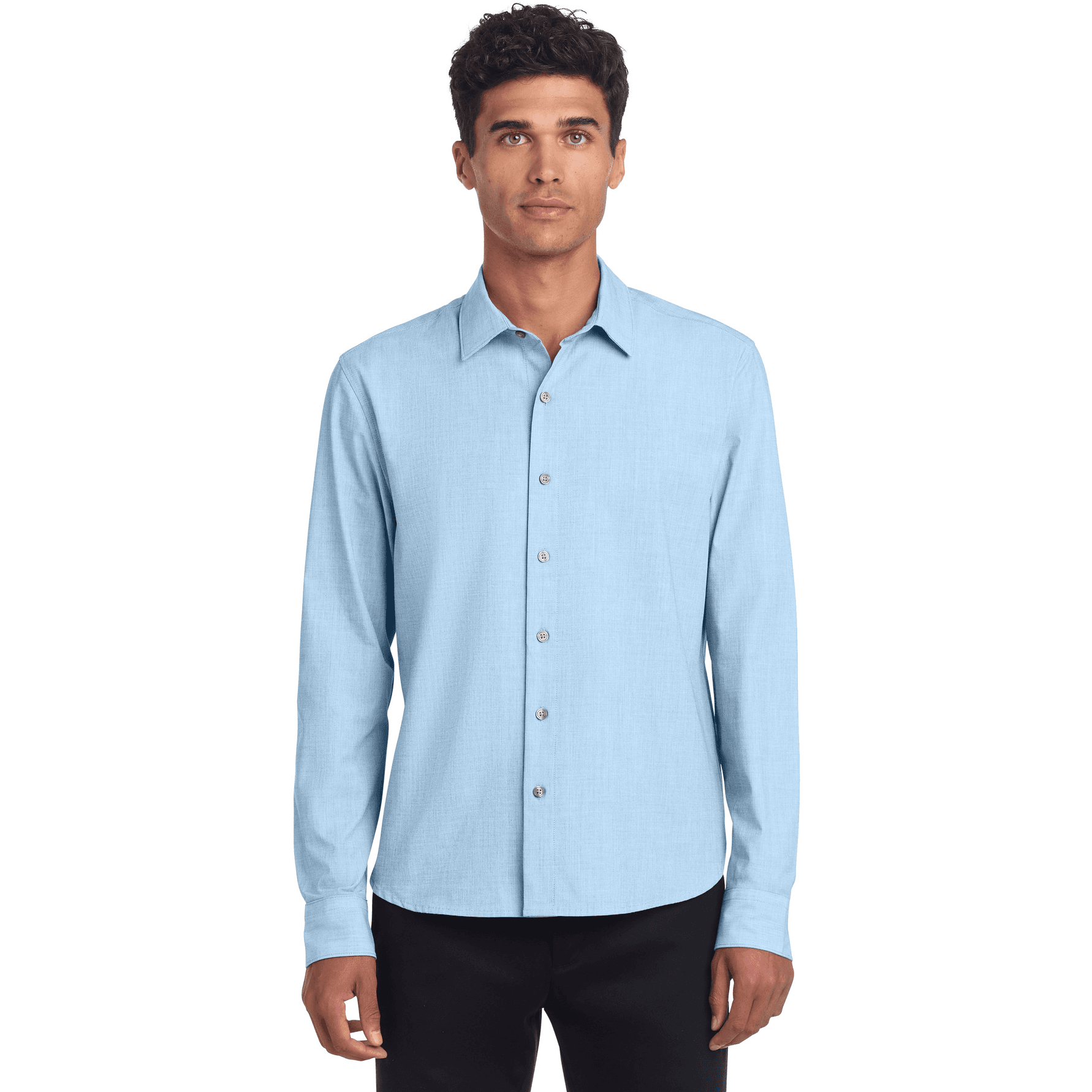 Long Sleeve Stretch Woven Shirt