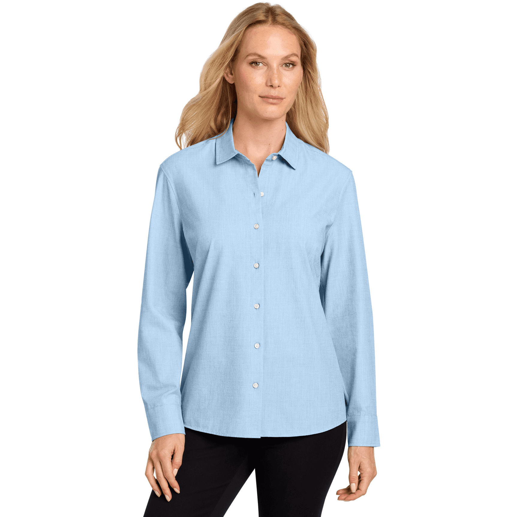 Women's Long Sleeve Stretch Woven Shirt