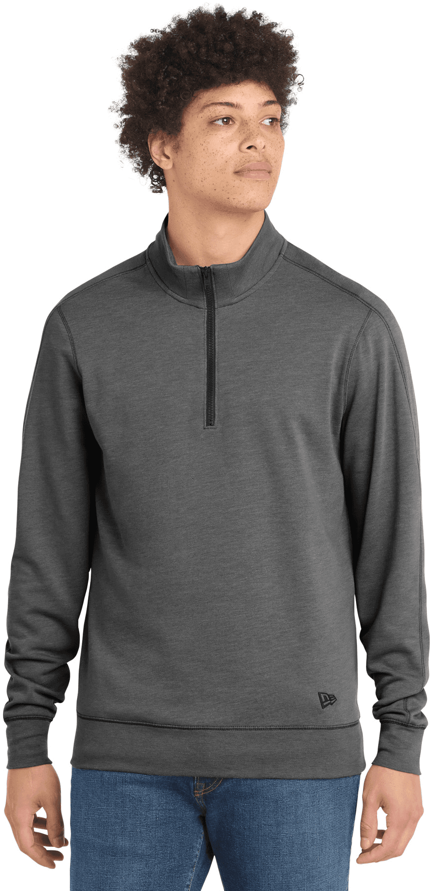 Tri-Blend Fleece 1/4-Zip Pullover.