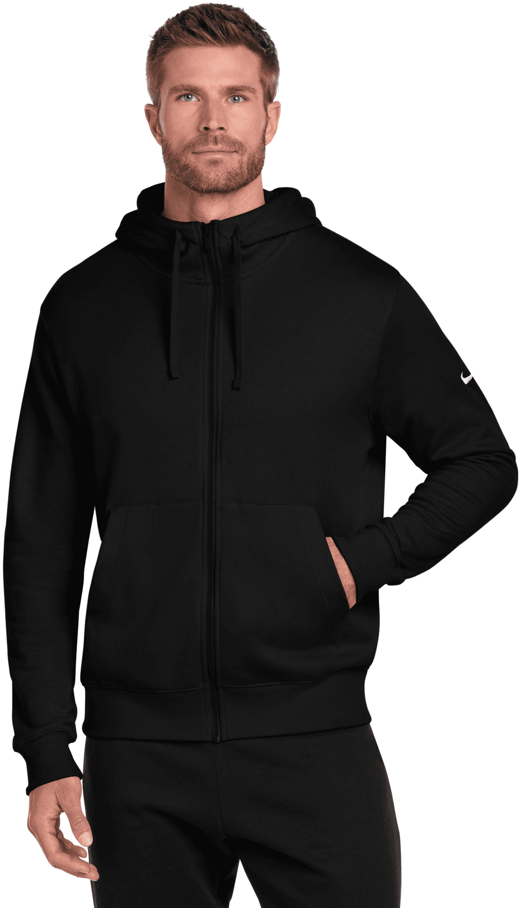 Club Fleece Sleeve Swoosh Full-Zip Hoodie