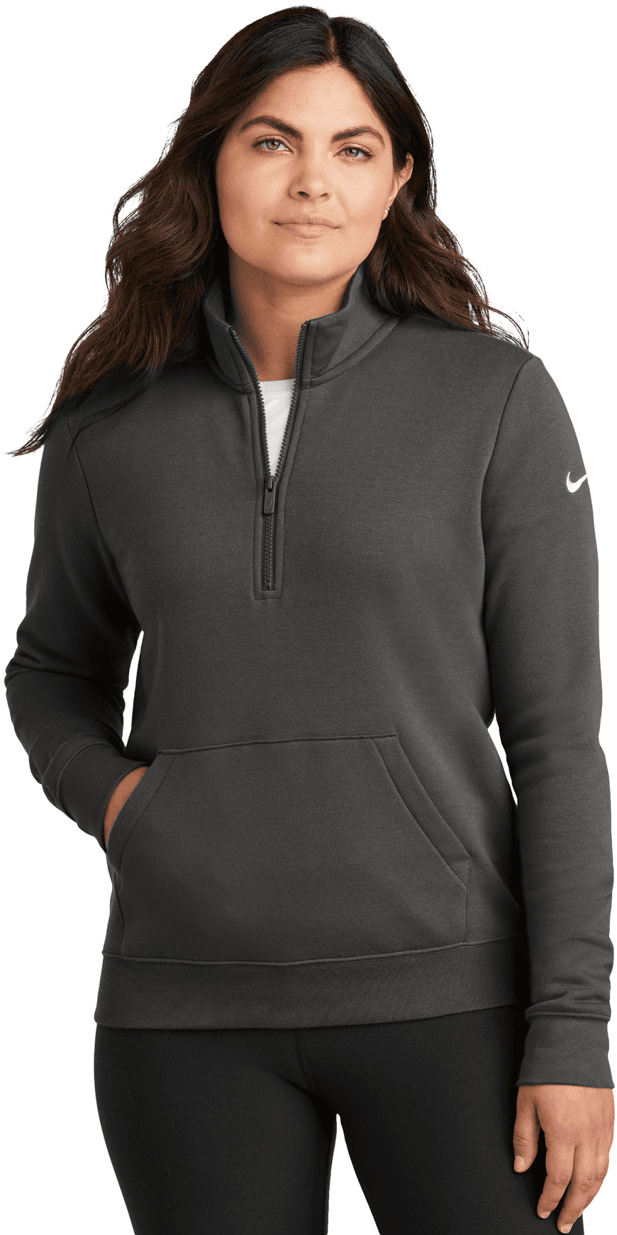 Women's Club Fleece Sleeve Swoosh 1/2-Zip
