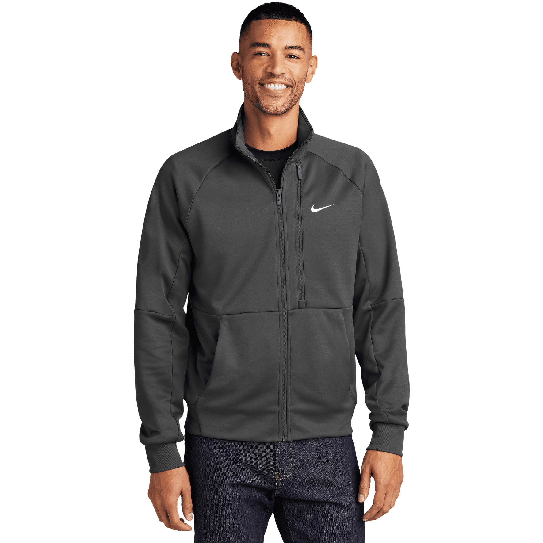 Full-Zip Chest Swoosh Jacket