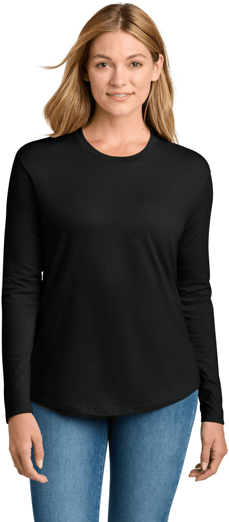 Women's Cotton Relaxed Long Sleeve Tee