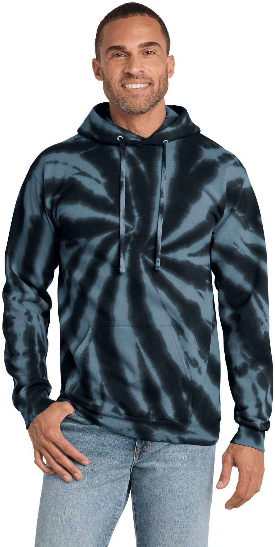 Tie-Dye Pullover Hooded Sweatshirt.