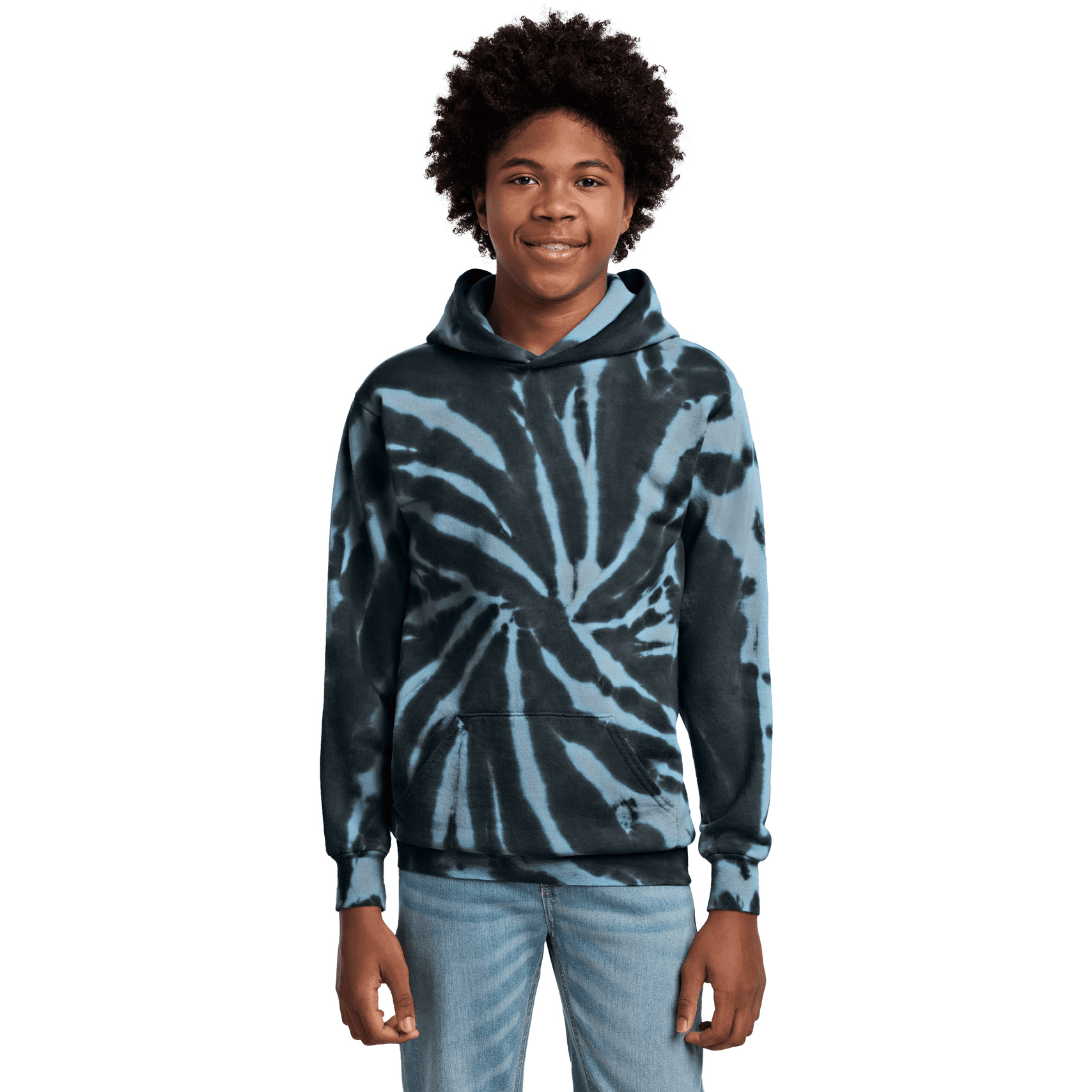Youth Tie-Dye Pullover Hooded Sweatshirt.