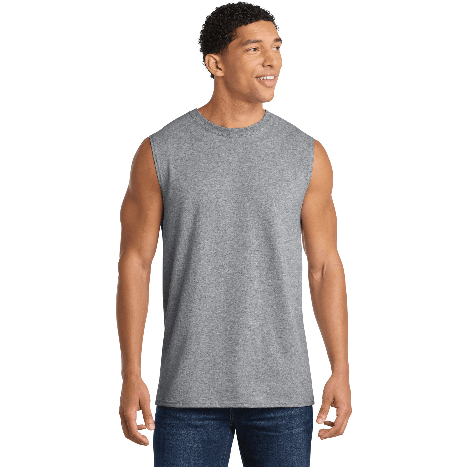 Core Cotton Sleeveless Tee.