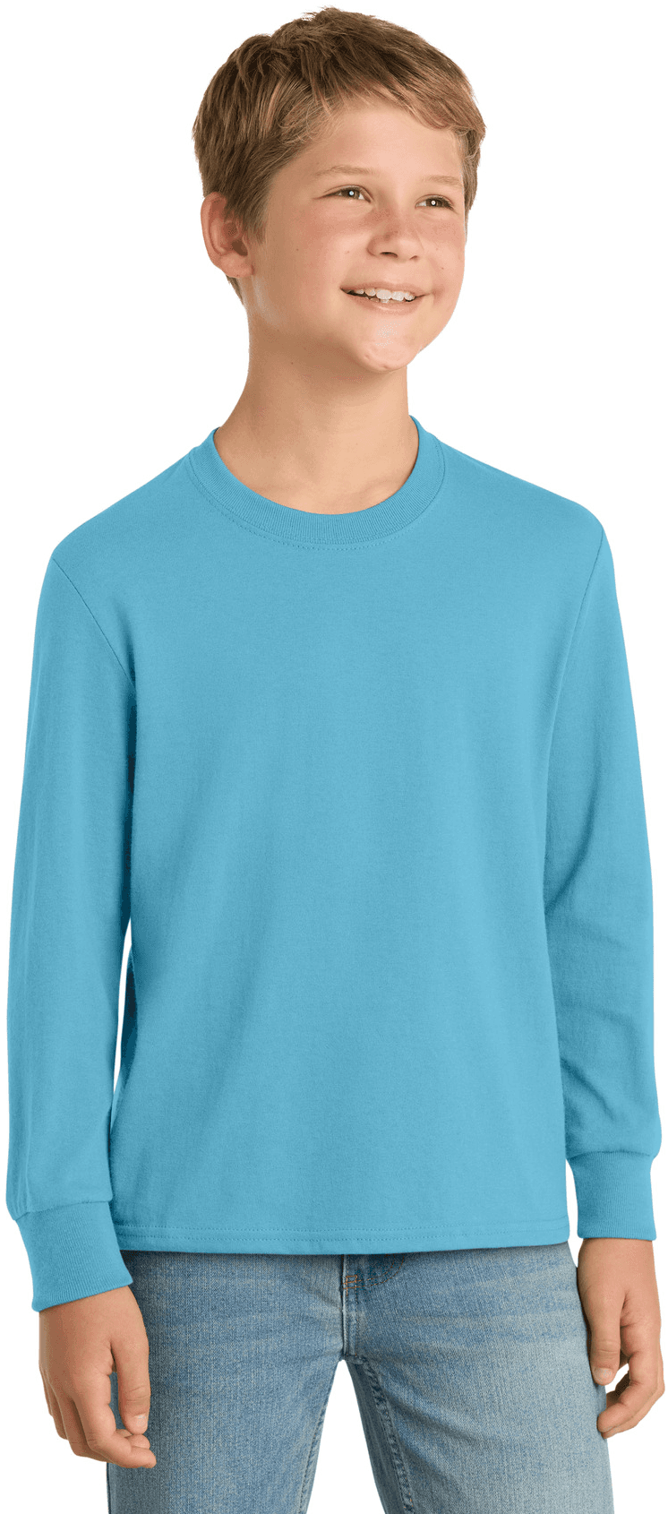 Youth Long Sleeve Core Cotton Tee.